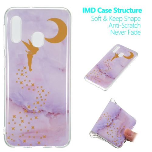 Coque en TPU motif de marbre IMD style G pour Samsung Galaxy A20e