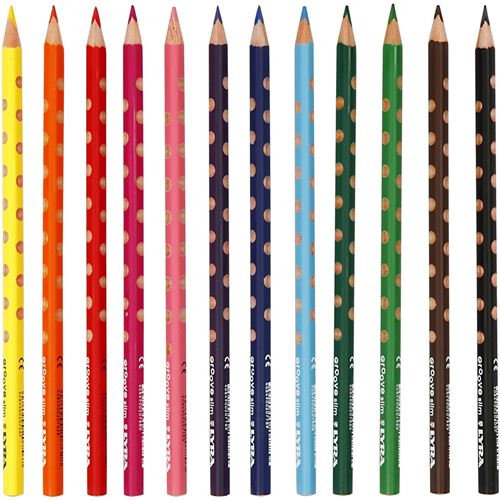 Lyra crayons minces Groove 12 pièces multicolore