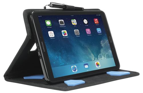 Étui Folio Mobilis - Coque de protection renforcée Activ Pack pour Galaxy Tab A6 10,1'' - Bandoulière incluse - Noir