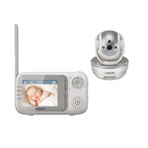 VTech Baby 80–026600 – Baby Monitor BM 3500, Gris/Blanc