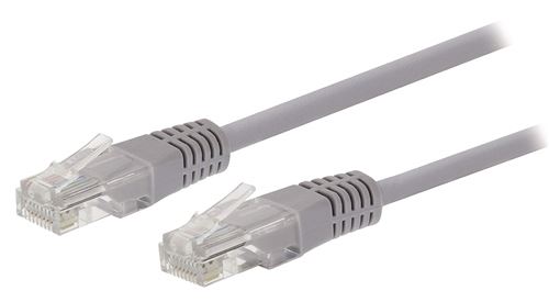 Valueline VLCT85000E100 10m Cat5e U/UTP (UTP) Gris câble de réseau - Câbles de réseau (10 m, Cat5e, U/UTP (UTP), RJ-45, RJ-45, Gris)