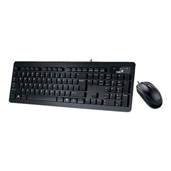 Genius SlimStar C130 - Ensemble clavier et souris - USB - noir - 1