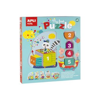 Puzzle de 5 pièces Apli Kids Mon premier puzzle et ses formes en bois