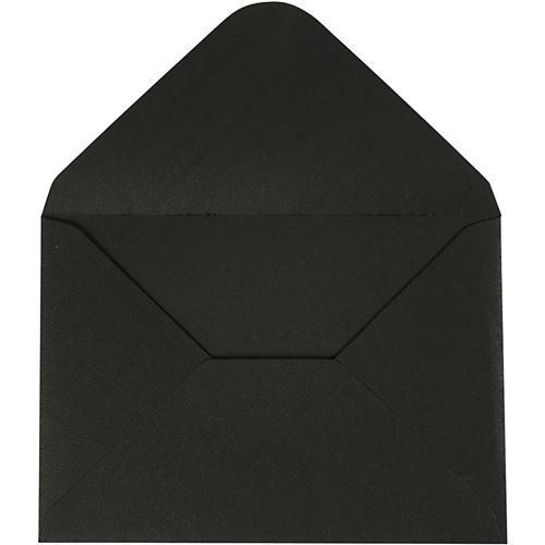 Happy Moments enveloppes 11,5 x 16 cm 10 pièces 110 gr noir