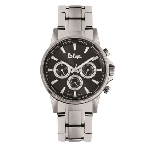 Lee Cooper Montre analogique multifonctions bracelet métal OMEG Argent