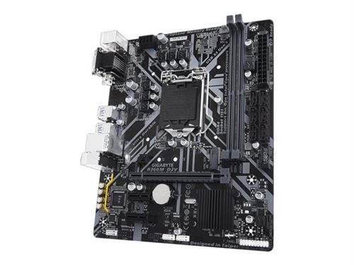 Gigabyte B360 m D2 V Gigabyte B360 m D2 V Socket 1151/H370/DDR4/S-ATA carte mère – Noir