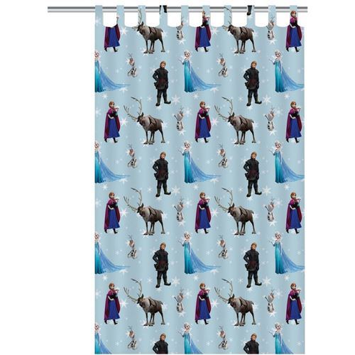 Room Studio 829074 Disney Reine des Neiges Rideau Coton Bleu 1,5 x 140 x 250 cm