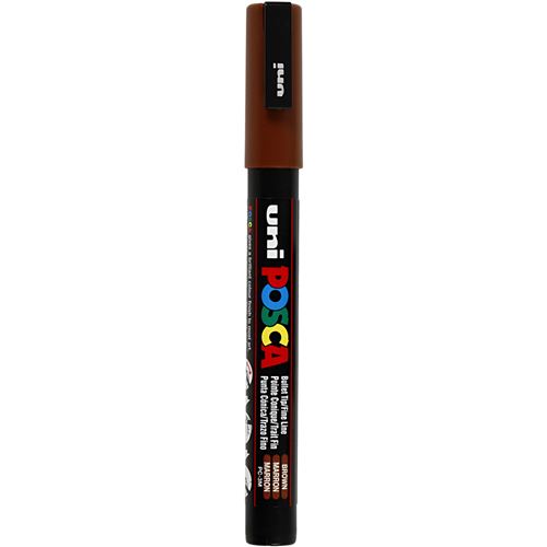 Posca Épaisseur De La Pc-3Mligne Du Marqueur De Peinture 0,9 - 1,3 Mm Brun