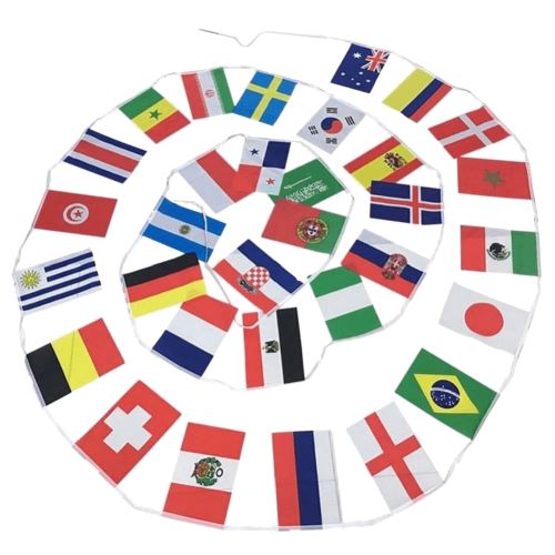 World Cup - Ensemble de drapeaux (9,9 m) (Multicolore) - UTSG14552