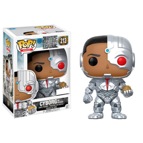 FUNKO - DC Funko Pop! Heroes Justice League – Cyborg – Figurine en Vinyle Bobble-Head
