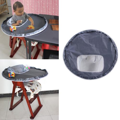 Nouveau bébé dîner Mat Housse étanche Chaise haute Bumper Pad Set de table_Kiliaadk26