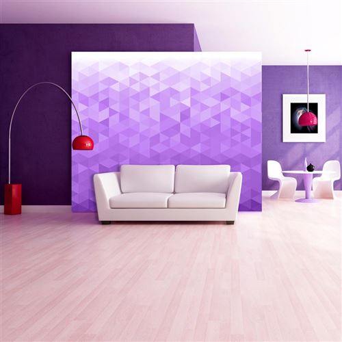 Papier peint Violet pixel-Taille L 100 x H 70 cm