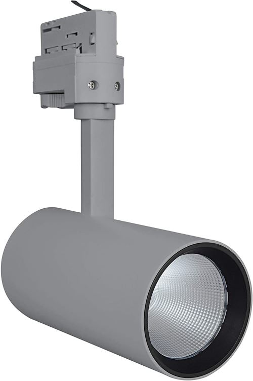 Ledvance Spot LED sur rail D75 Gris 25W 1900lm 24D - 930 Blanc Chaud | Meilleur rendu des couleurs