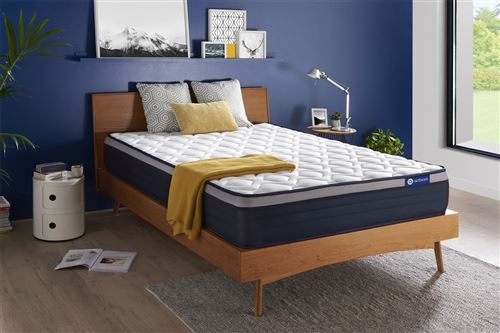 Actisom Matelas Ressorts Ensachés+Mémoire De Forme Actiflex Max 160X200 Cm Maxi Épaisseur 7Zones De Confort - Image 1