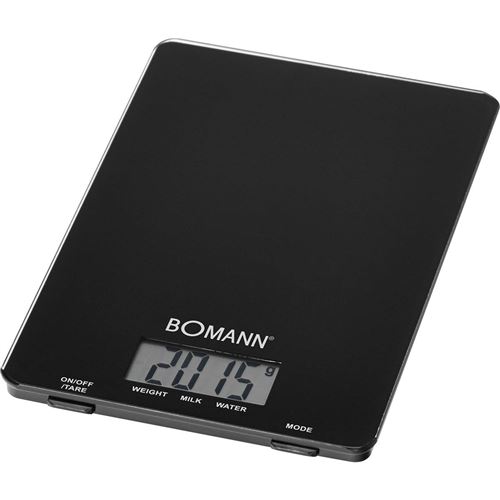 Balance de cuisine numérique 5 kg par pas de 1 g fonction tare Bomann KW 1515 CB  Noir
