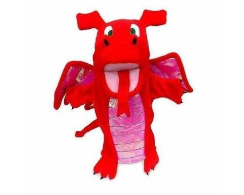 Marionnette à main dragon rouge…