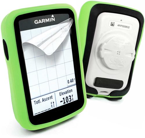 Tuff Luv Couche Double étui de protection Couche Double couche Mega Dual pour Garmin Edge Explore 820 GPS - Vert