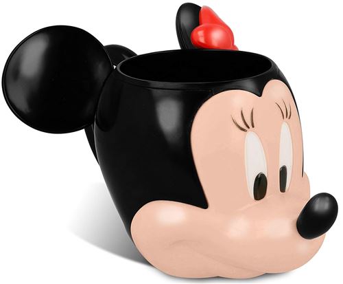 Stor, 14587, Mug 3D Minnie Mouse, 260 ml. produit en plastique, bpa libre