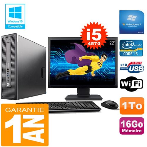 Acheter Pc hp elitedesk 800 g1 sff core i5-4570 16go disque 1 to wifi w7 ecran 22' État correct - 309,00 € Pc hp elitedesk 800 g1 sff core i5-4570 16go disque 1 to wifi w7 ecran 22' État correct - Hewlett-Packard reconditionné disponible sur Fnac