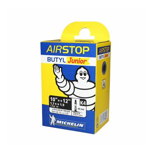 Chambre a air velo 12 1-2 x 1.75-2 1-4 michelin k4 valve presta 40mm 75g