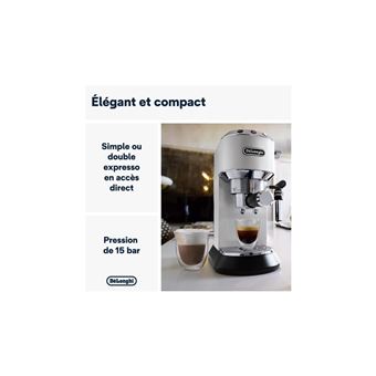 DELONGHI DEDICA 2.0 MATT WHITE PUMP ESPRESSO EC685.W