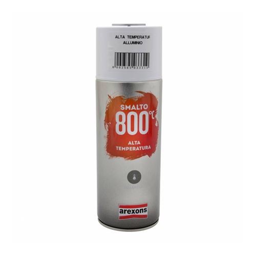 Bombe de peinture arexons pro haute temperature 800°c alu aerosol 400 ml (3331)