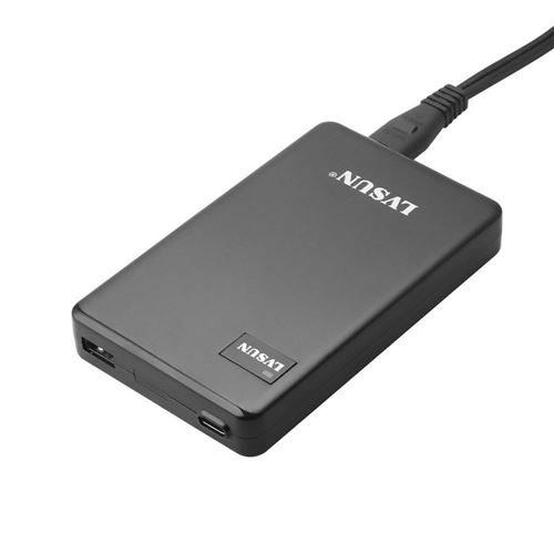 USB-chargeur station LVSUN 60W USB-C LS-PD60 Steckdose Ausgangsstrom (max.) 5000mA 2 x USB 2.0 femelle A,