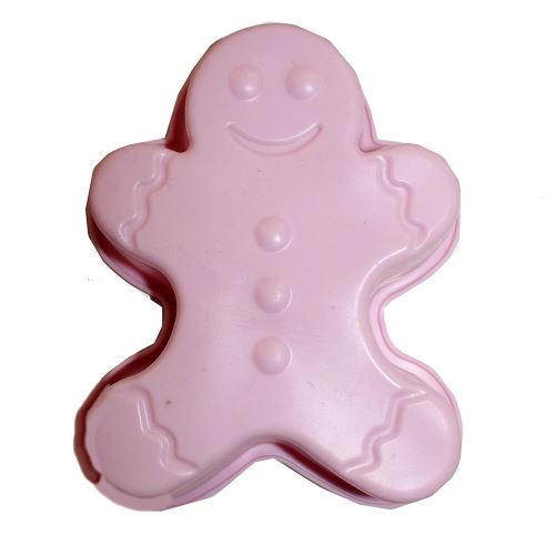 Moule a tarte bonhomme en silicone gâteau patisserie rose