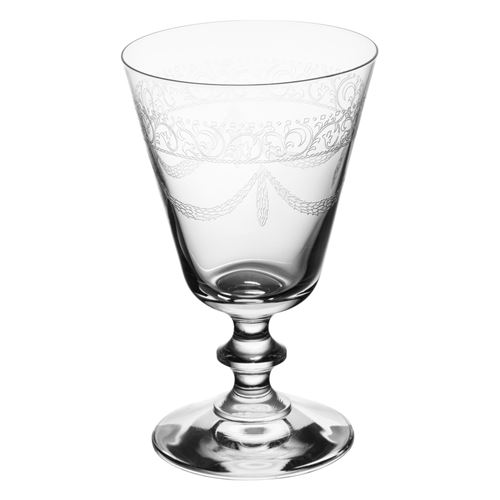 Verre à eau à pied motifs gravés 24cl - Lot de 6 PANTHO