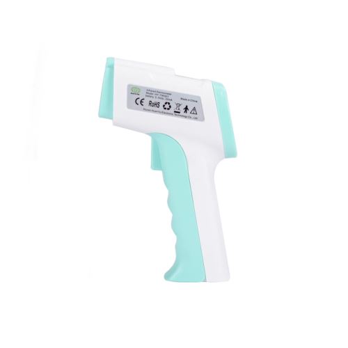 Thermomètre frontal numérique temporel infrarouge pour le corps vert