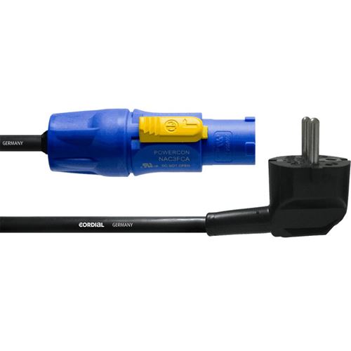 Cordial CFCA3SRC - Câble PowerCon-SCHUKO coudé 3 m