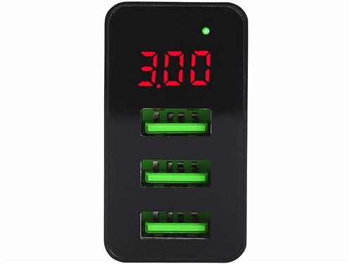 Chargeur secteur USB intelligent 3 ports 3,1A