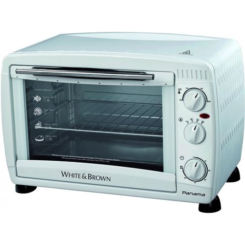 Four multifonctions 55l 2200w blanc white and brown mf63