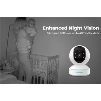Caméra Surveillance Wifi IP Sans fil Vision Nocturne Nuit Sécurité Intérieur  3MP