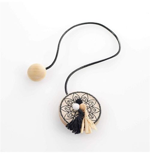 Paris Prix - Embrasse De Rideau Aimantée pooki 43cm Noir
