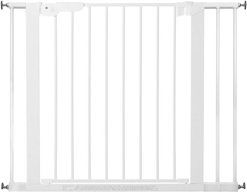 Baby Dan Premier Barrière à Fixation par Pression pour Porte/Escalier, Blanc, 92,5 - 99,8 cm