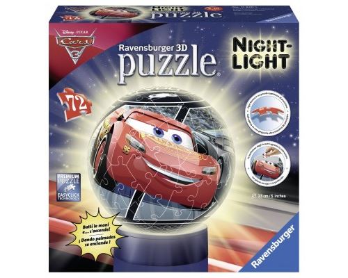Puzzle 72 Pièces : Puzzle 3D avec LED - Cars 3, Ravensburger