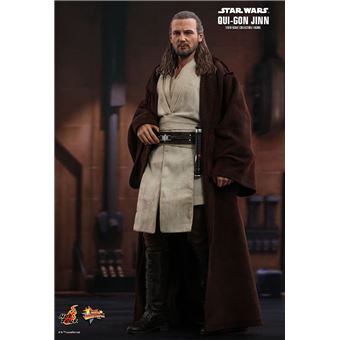 Figurine Hot Toys Qui-Gon Jinn 1/6 - Star Wars Episode I - Costume Tunique - Occasion