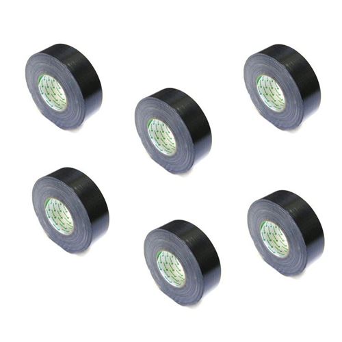 Nichiban Gaffa Tape 1200 ruban adhésif 50mm, 50m noir (6 rouleaux)