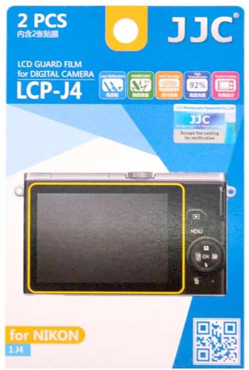 Écran JJC LCP-J4 Film Protecteur pour Nikon 1 J4 caméra (Import Royaume Uni)