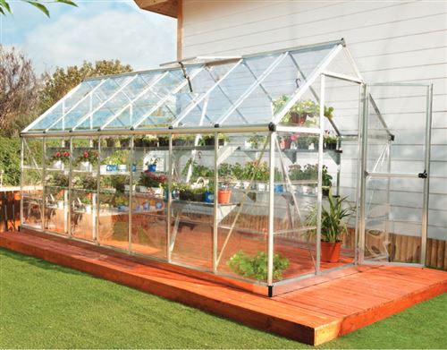 Palram - Serre de jardin 7.9m² argent 701786