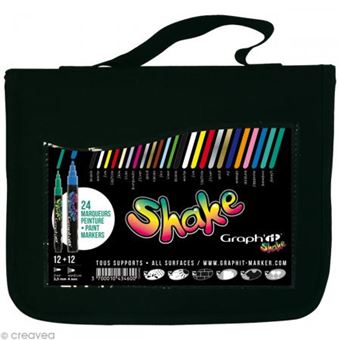 Trousse 24 marqueurs Graph'it Shake