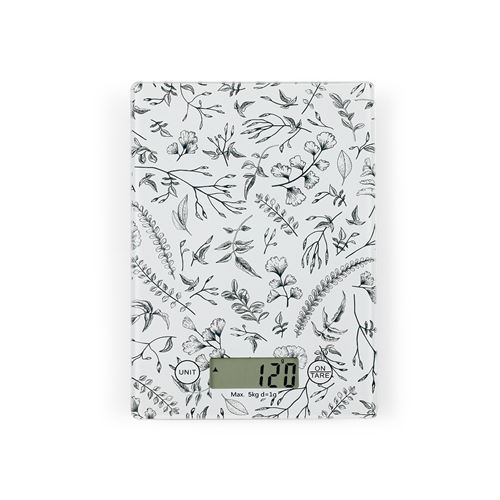 Balance de cuisine électronique DOM451FL LIVOO Feel good moments Verre Blanc