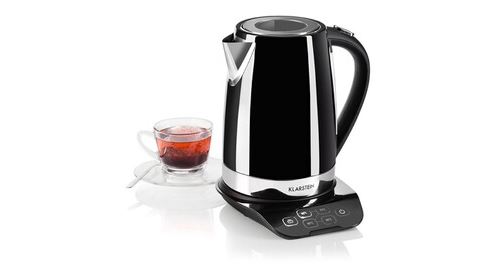 Klarstein Gulliver Bouilloire électrique sans fil 1,7L - Poignée Cool Touch - Fonction maintien au chaud - 2200W - Noir