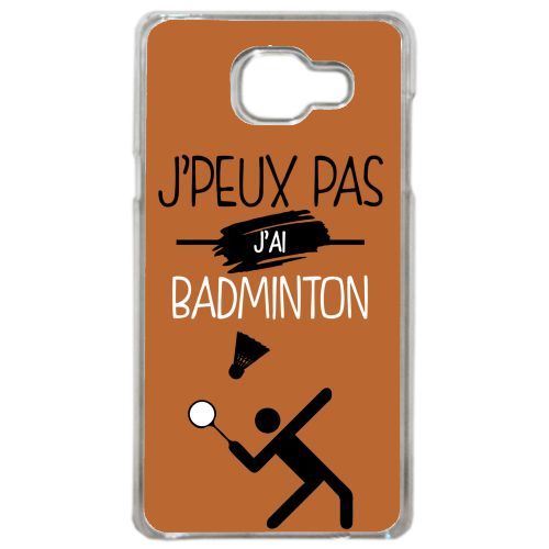Coque j peux pas j ai badminton 8 compatible samsung galaxy a3 2016 transparent