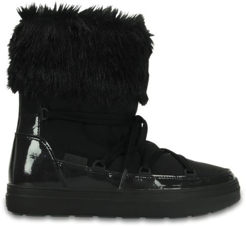 Crocs LodgePoint Lace Roomy Fit Bottes en Noir 203423 001 [UK W3 US W5]