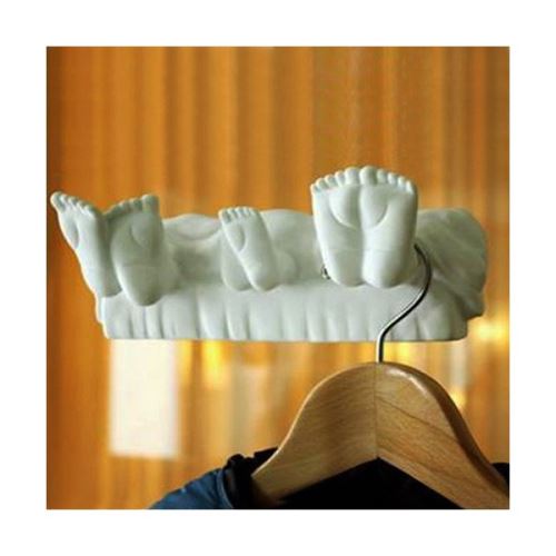 Patère pieds parents et enfant - Porte Manteau décoration Couleur - Bleu