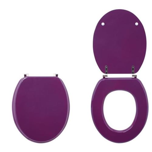 Abattant bois COLORS Prune - Couleur Prune