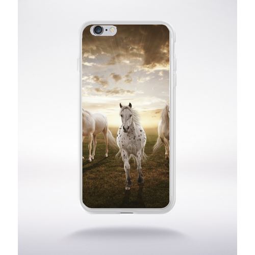 Coque Sunset Horses Compatible Iphone 6 Plus Transparent