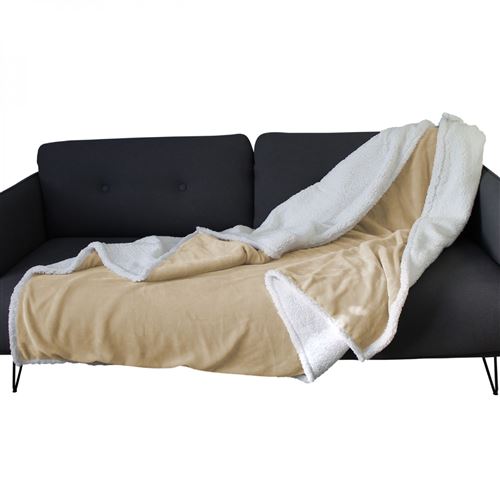 Plaid Polaire Couverture Chaude, Microfibre Couvre Lit 2 Personnes , Jete De Canape Grande